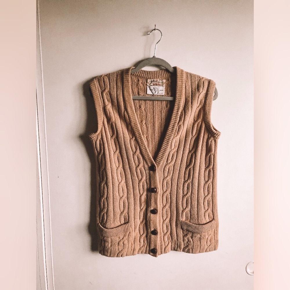 Vintage 🐪 Camel Hair Sweater Vest